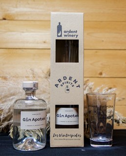 Ardent Spirits Pack verre + gin apotek grain+plantes et épices 40° bio 50cl - 80151